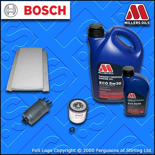 SERVICE KIT for FORD TRANSIT CONNECT 1.8 TDCI OIL FUEL -WP CABIN FILTER +6L OIL