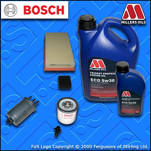 SERVICE KIT FORD TRANSIT CONNECT 1.8 TDCI OIL AIR FUEL -WP FILTER +OIL 2002-2013