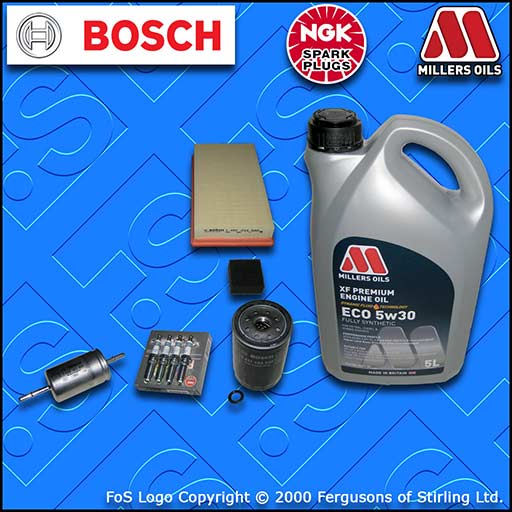 SERVICE KIT for FORD FOCUS MK1 ST170 OIL AIR FUEL FILTERS PLUGS +OIL (2002-2004)