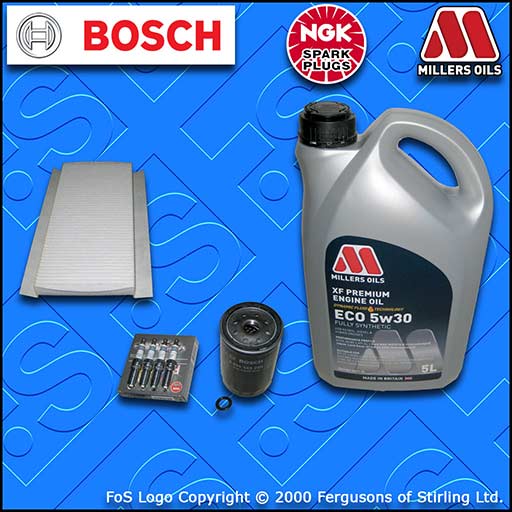 SERVICE KIT for FORD FOCUS MK1 ST170 OIL CABIN FILTERS PLUGS +5L OIL (2002-2004)