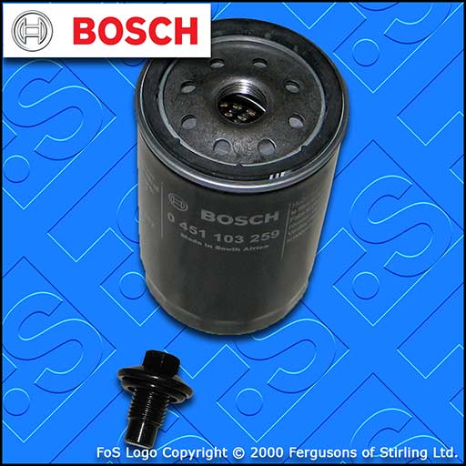 SERVICE KIT for FORD PUMA 1.6 1.7 BOSCH OIL FILTER SUMP PLUG (1997-2002)