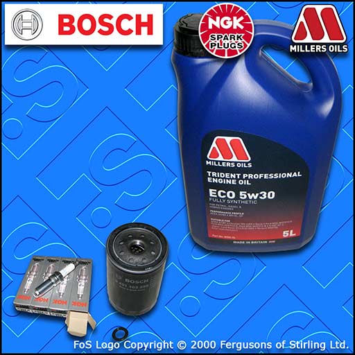 SERVICE KIT for FORD FOCUS MK1 2.0 PETROL OIL FILTER PLUGS +OIL (1998-2004)