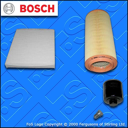 SERVICE KIT for AUDI A2 1.4 BOSCH OIL AIR CABIN FILTERS SUMP PLUG (2000-2005)