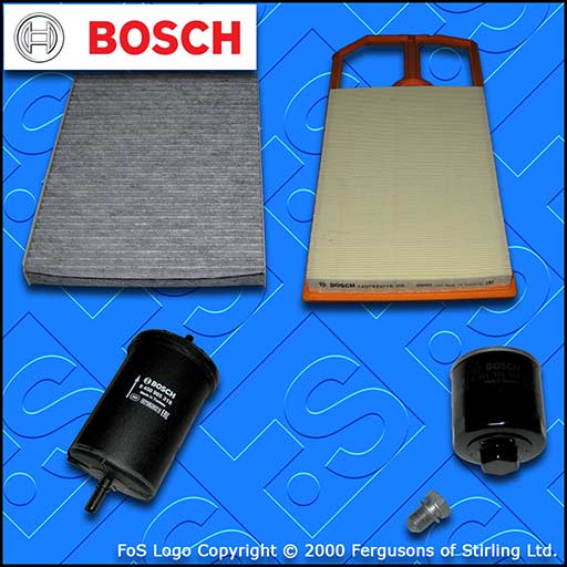 SERVICE KIT for VW NEW BEETLE 1.4 16V BCA OIL AIR FUEL CABIN FILTERS (2001-2010)