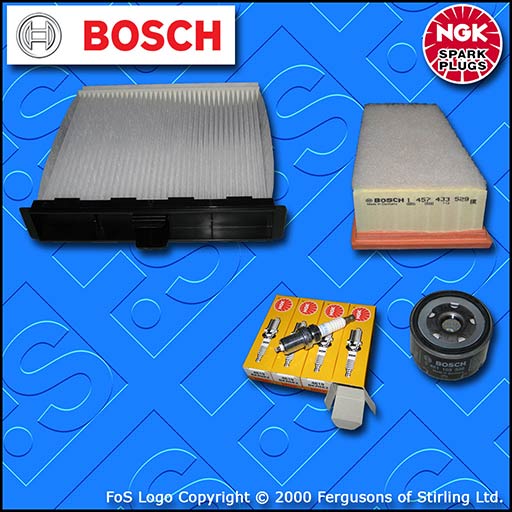 SERVICE KIT for RENAULT SCENIC II 1.4 16V OIL AIR CABIN FILTERS PLUGS 03-09