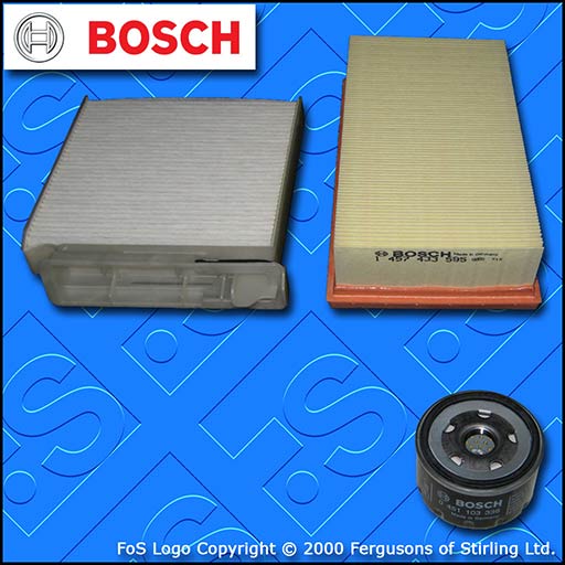 SERVICE KIT for NISSAN MICRA K12 1.5 DCI BOSCH OIL AIR CABIN FILTERS (2003-2007)