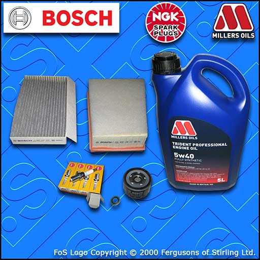 SERVICE KIT for RENAULT MEGANE III 1.6 OIL AIR CABIN FILTER PLUGS +OIL 2008-2016