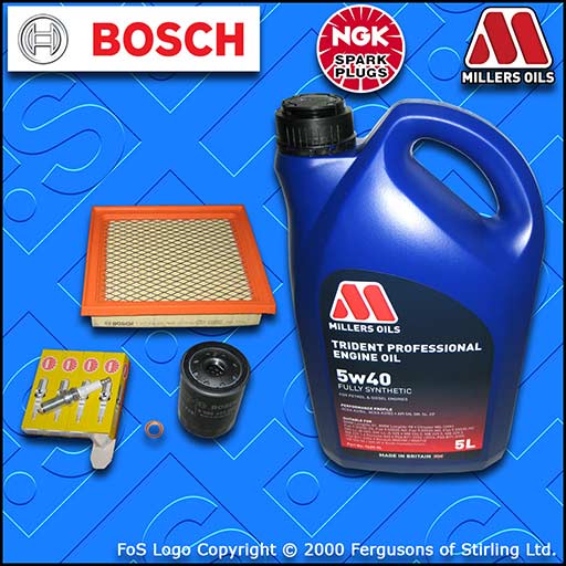 SERVICE KIT for NISSAN MICRA K12 1.2 PETROL OIL AIR FILTERS PLUGS +OIL 2002-2010