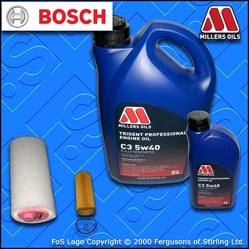 SERVICE KIT for BMW X3 2.0 D E83 M47 OIL AIR FILTERS +5w40 C3 OIL (2004-2007)