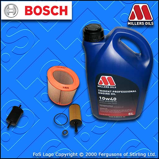 SERVICE KIT for PEUGEOT 106 1.1 OIL AIR FUEL FILTERS +10w40 SS OIL (2000-2004)
