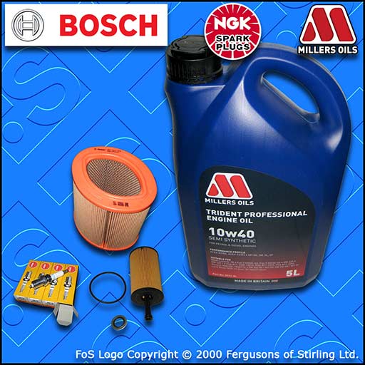 SERVICE KIT for PEUGEOT 106 1.1 OIL AIR FILTERS PLUGS +10w40 SS OIL (2000-2004)