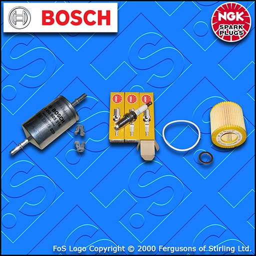 SERVICE KIT for VW FOX 1.2 BMD OIL FUEL FILTERS SPARK PLUGS (2005-2007)