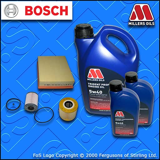 SERVICE KIT for RENAULT LAGUNA II  2.2 DCI OIL AIR FUEL FILTERS +OIL (2001-2007)