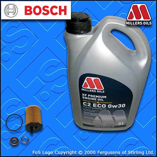 SERVICE KIT for FORD B-MAX 1.5 TDCI OIL FILTER +0w30 OIL (2015-2019)