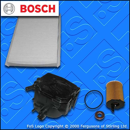 SERVICE KIT for CITROEN C4 1.6 HDI OIL FUEL CABIN FILTERS (2004-2010)