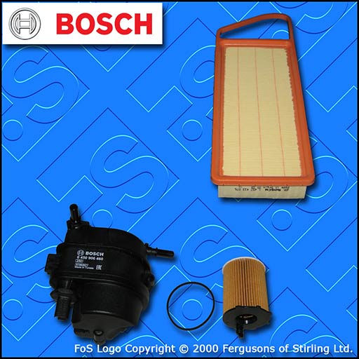 SERVICE KIT for PEUGEOT 307 1.4 HDI BOSCH OIL AIR FUEL FILTERS (2001-2005)