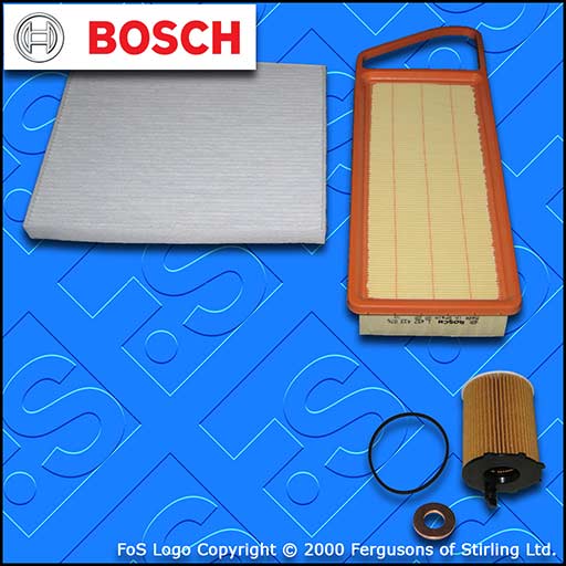 SERVICE KIT for PEUGEOT BIPPER 1.4 HDI BOSCH OIL AIR CABIN FILTERS (2007-2014)