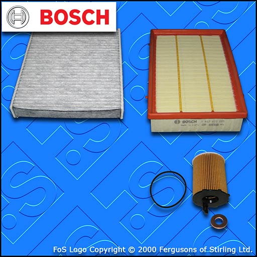 SERVICE KIT for VOLVO C30 1.6 D BOSCH OIL AIR CABIN FILTERS (2006-2007)
