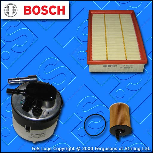 SERVICE KIT for FORD FOCUS MK2 1.6 TDCI BOSCH OIL AIR FUEL FILTERS (2005-2007)