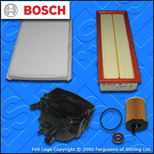 SERVICE KIT for CITROEN C4 1.6 HDI OIL AIR FUEL CABIN FILTERS (2004-2010)