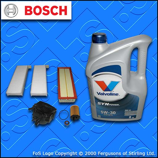 SERVICE KIT PEUGEOT 3008 1.6 HDI DV6TED4 OIL AIR FUEL CABIN FILTER+OIL 2009-2016