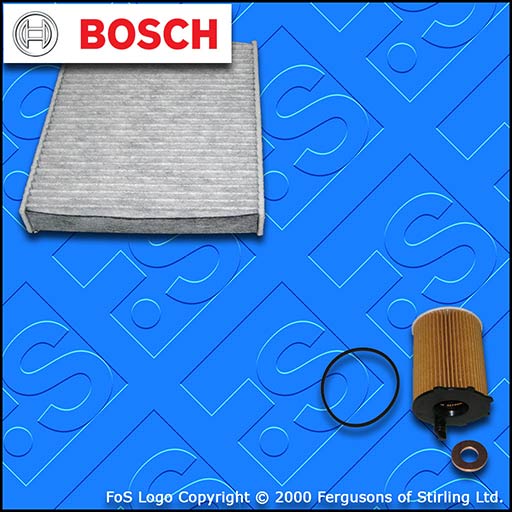 SERVICE KIT for VOLVO C30 1.6 D D2 BOSCH OIL CABIN FILTERS (2006-2012)