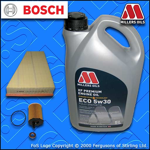 SERVICE KIT for FORD S-MAX 1.6 TDCI OIL AIR FILTER +5w30 XFECO OIL (2011-2014)