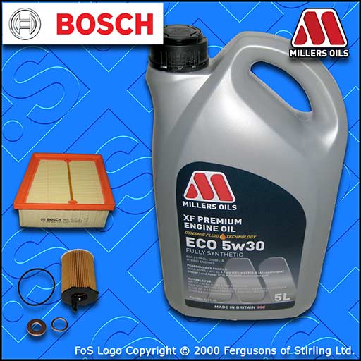 SERVICE KIT for FORD FIESTA MK7 1.5 TDCI OIL AIR FILTERS +5w30 OIL (2012-2015)