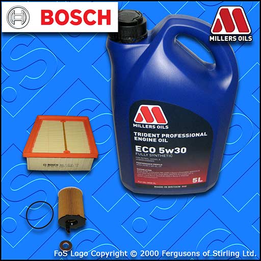 SERVICE KIT for FORD B-MAX 1.5 TDCI OIL AIR FILTERS +5w30 OIL (2012-2015)