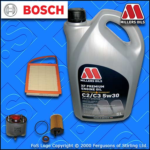 SERVICE KIT for PEUGEOT 208 1.4 HDI DV4C OIL AIR FUEL FILTERS +OIL (2012-2015)