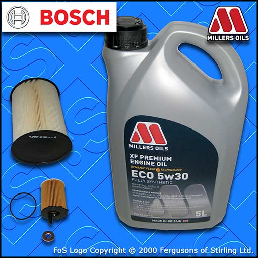 SERVICE KIT for FORD FOCUS MK2 1.6 TDCI OIL AIR FILTERS +5L ECO OIL (2007-2012)