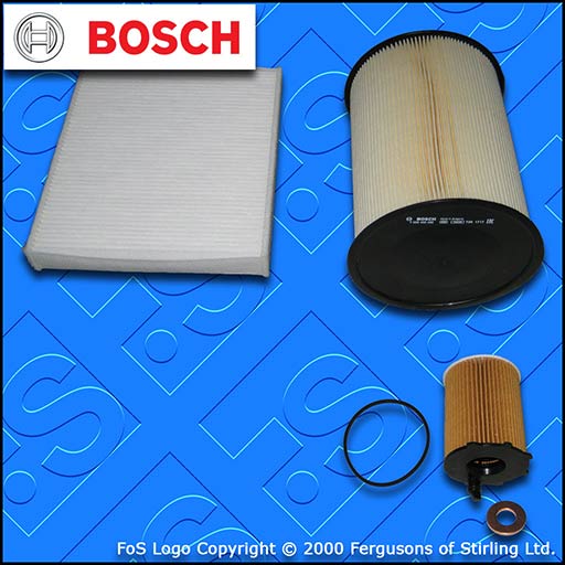 SERVICE KIT for VOLVO C30 1.6 D D2 BOSCH OIL AIR CABIN FILTERS (2007-2012)