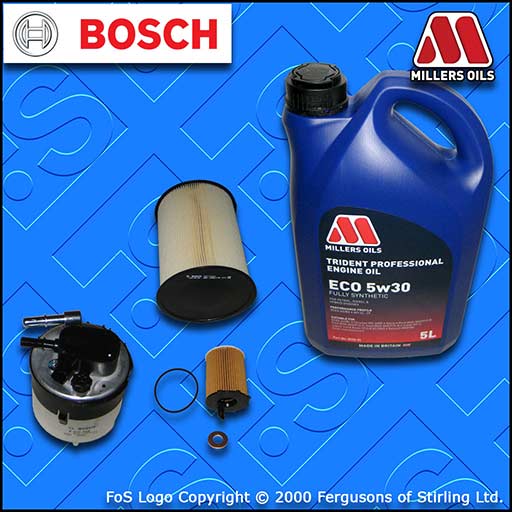 SERVICE KIT for FORD FOCUS MK2 1.6 TDCI OIL AIR FUEL FILTERS +5L OIL (2007-2012)