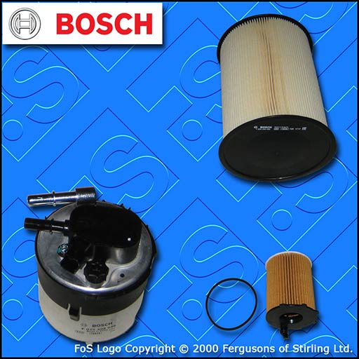 SERVICE KIT for FORD FOCUS MK2 1.6 TDCI BOSCH OIL AIR FUEL FILTERS (2007-2012)