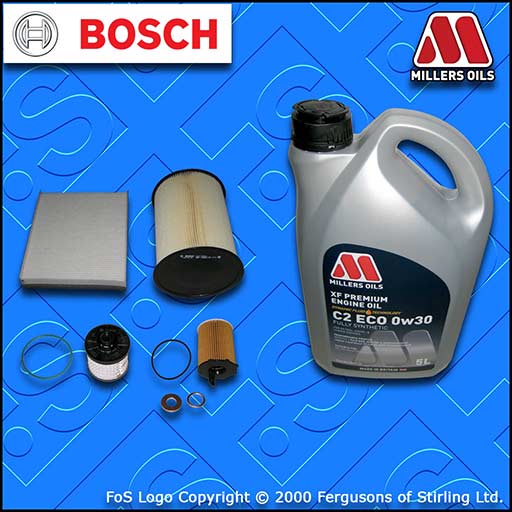 SERVICE KIT for FORD FOCUS MK3 1.5 TDCI OIL AIR FUEL CABIN FILTER +OIL 2014-2018