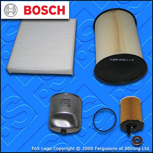 SERVICE KIT for VOLVO V50 1.6 D2 BOSCH OIL AIR FUEL CABIN FILTERS (2010-2012)