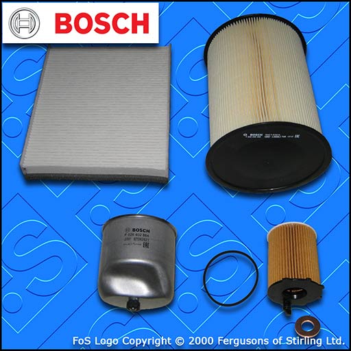 SERVICE KIT for FORD C-MAX 1.6 TDCI BOSCH OIL AIR FUEL CABIN FILTERS (2010-2018)