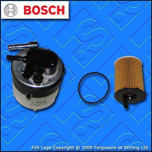 SERVICE KIT for FORD C-MAX 1.6 TDCI BOSCH OIL FUEL FILTERS (2007-2010)