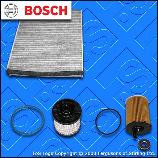SERVICE KIT for FORD C-MAX 1.5 TDCI BOSCH OIL FUEL CABIN FILTERS (2015-2019)