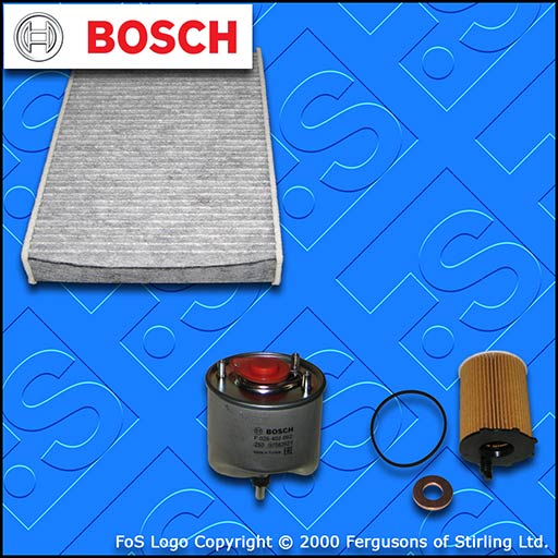SERVICE KIT for PEUGEOT 508 1.6 HDI DV6C OIL FUEL CABIN FILTERS (2010-2015)