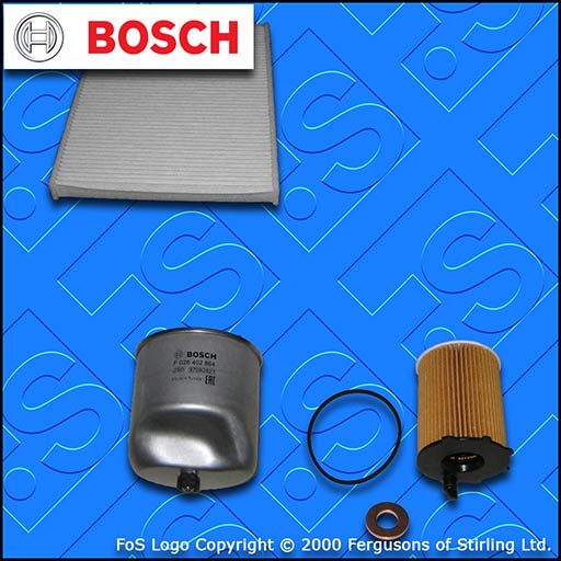 SERVICE KIT for FORD B-MAX 1.5 TDCI BOSCH OIL FUEL CABIN FILTERS (2012-2015)