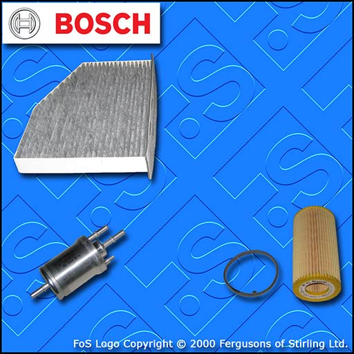 SERVICE KIT for AUDI S3 (8P) 2.0 TFSI BOSCH OIL FUEL CABIN FILTERS (2006-2013)