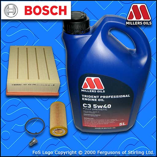 SERVICE KIT for AUDI A4 (B7) 2.0 16V TFSI OIL AIR FILTERS +5w40 OIL (2004-2008)