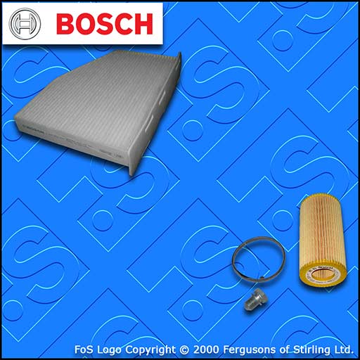 SERVICE KIT for AUDI A3 (8P) RS3 QUATTRO BOSCH OIL CABIN FILTERS (2011-2012)
