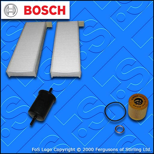SERVICE KIT for PEUGEOT 5008 1.6 THP BOSCH OIL FUEL CABIN FILTERS (2009-2017)