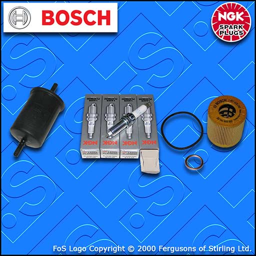 SERVICE KIT for PEUGEOT 308 1.6 THP OIL FUEL FILTERS PLUGS (2007-2013)