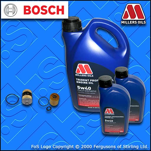 SERVICE KIT for PEUGEOT BOXER 2.2 HDI OIL FUEL FILTERS +5w40 OIL (2006-2013)