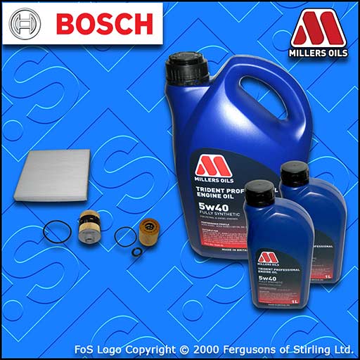 SERVICE KIT for PEUGEOT BOXER 2.2 HDI OIL FUEL CABIN FILTERS +OIL (2006-2013)