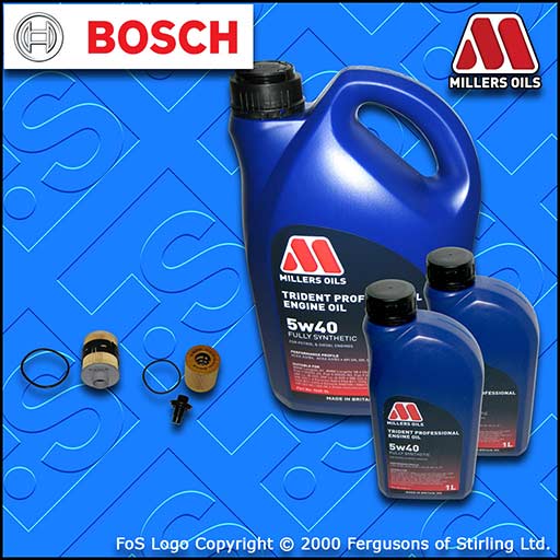 SERVICE KIT for PEUGEOT BOXER 2.2 HDI OIL FUEL FILTERS +5w40 OIL (2006-2013)
