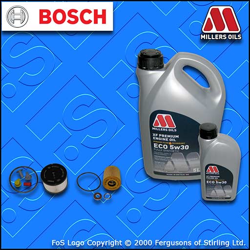 SERVICE KIT for FORD KUGA 2.0 TDCI BOSCH OIL FUEL FILTERS (2008-2010)